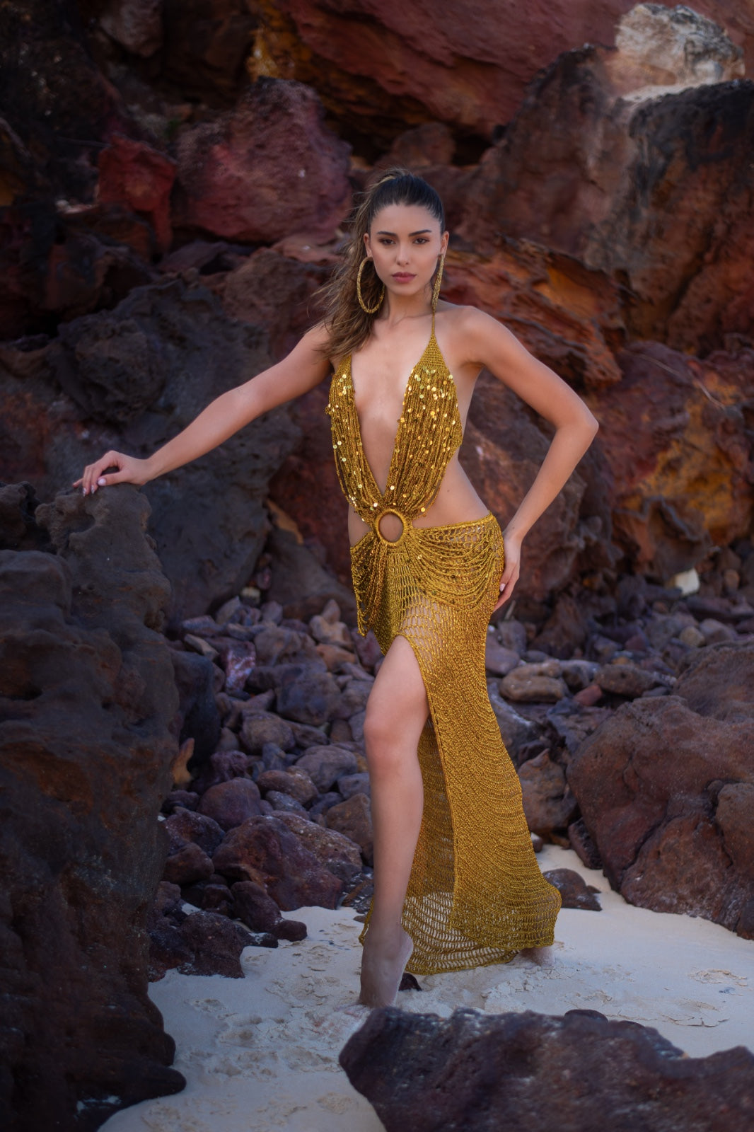 Vestido Areia